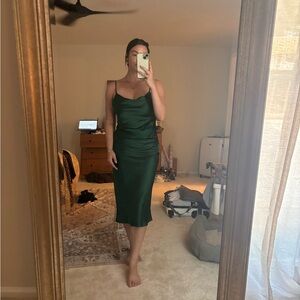 Satin Midi Dress!